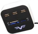 USB-хаб Frime 3-х портовый с кардридером All-in-One White (FHC-AllinOne3p2W) - изображение 1