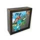 Дерев'яна копілка (скарбничка) 20 20 см "My dinosaur money box" коричнева вінтажна - изображение 2