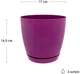 Горшок для цветов Form-Plastic Тоскана Круглая-17 3 л стальной-синий (0743-095) - изображение 3