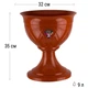 Горшок уличный на ножке Santino LILIA URN 9 л терракотовый (С3 TER) - изображение 6