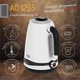 Сталевий чайник з РК-дисплеєм і регулюванням температури Adler AD 1295w 1.7л Польщя - изображение 6