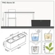 Розумний горщик Lechuza Balconera 30 TRIO Stone прямокутний 14 x 3 л 32 x 100 x 35 см Графітовий чорний - зображення 3