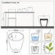 Умный горшок Lechuza Classico Color 43 круглый 33 л 42 x 39,5 см Серый - изображение 3