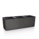 Розумний горщик Lechuza Balconera 30 TRIO Stone прямокутний 14 x 3 л 32 x 100 x 35 см Графітовий чорний - зображення 1