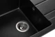 Кухонная мойка гранит GRANADO Mora black GR2601 + сифон одинарный для кухонной мойки Nova - изображение 2