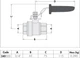 Кран шаровой CALEFFI 3/4" ВР PN63 -30-200°C (240500) - изображение 2