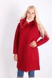 Пальто женское LadiesFashion 1638 с пуговицами (Марсал XL/XXL) - изображение 3