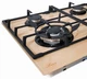Варочная поверхность газовая Luxor EGBL 740 RBL CH + подставка WOK бежевый, шампань, слоновая кость - изображение 10