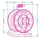 Удлинитель на катушке SVITTEX 50м серия ПРОФИ 16А 220В с кабелем 2*2.5мм с термозащитой SV-021 - изображение 2