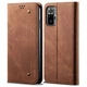 Чохол-книжка з кишеньками UniCase Jeans Wallet для Xiaomi Redmi Note 10 / Note 10s / Poco M5s - Brown - зображення 1