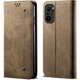 Чохол-книжка з кишеньками UniCase Jeans Wallet для Xiaomi Poco F3 / Redmi K40 / Redmi K40 Pro / Mi 11i - Coffee - зображення 1