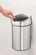 Бак для мусора Brabantia TOUCH BIN 3 л Черный матовый (364440) - изображение 3