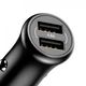 Автомобильное зарядное устройство Baseus Gentleman 4.8A Dual-USB Car Charger Black (CCALL-GB01) - изображение 2