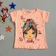 Футболка Hacali kids для девочки 86-92 см Персиковая 18722 - изображение 1