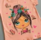 Футболка Hacali kids для девочки 86-92 см Персиковая 18722 - изображение 3