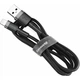 Кабель Baseus Cafule Lightning Special Edition 2.4A (1m) Grey (CALKLF-GG1) - изображение 2