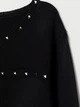 Светр з заклепками H&M 0678153 M (73312M) Чорний - зображення 2