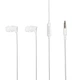 Навушники провідні вакуумні KONI strong with mic KS-341 3.5 mm 1.2 м мікрофон White - зображення 1