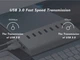 USB-хаб Blueendless H4013U3 USB 3.0 7 портів з блоком живлення hub концентратор - зображення 4