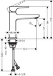 Cмеситель для раковины Hansgrohe Metropol черный матовый 32507670 - изображение 2