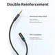 Кабель Vention Audio 3.5 мм - 3.5 мм, M/F, 1 м, чорний (BHBBF) - зображення 3