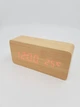 Настольные часы-будильник LED цифровые от USB с термометром Wooden 862 Желто-красный (100019) - изображение 1