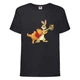Футболка детская Винни Пух 006 (Winnie Pooh) черная (WIP blc 006) 128 см - изображение 1