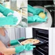 Универсальные перчатки силиконовые для уборки KITCHEN GLOVES Губка-перчатки кухонные Голубые (zx-5511) - изображение 4