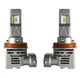 LED лампи H11 М3pro зі світлодіодами Philips. 12-24V 55W 6500k 10000lm. Штатний розмір! - зображення 1