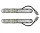 LED ДХО + бегущий поворот. , металлический корпус! 12В. Светодиодные дневные ходовые огни. - изображение 4