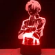 Настольный светильник-ночник Леви Аккерман Атака на Титанов настольная 3D Лампа 16 Цветов USB (12506) - изображение 7