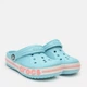 Детские кроксы-сабо для девочки Crocs Bayaband Kids 205100-4O9 24-25 Голубые (191448273160) - изображение 2
