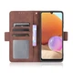 Чехол-книжка с кармашками Deexe Wallet Stand для Samsung Galaxy A32 (А325) - Brown - изображение 8