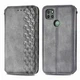 Чехол Deexe Rhombus Wallet для Motorola Moto G9 Power - Grey - изображение 2
