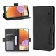 Чехол-книжка с кармашками Deexe Wallet Stand для Samsung Galaxy A32 (А325) - Black - изображение 1