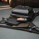Сумка на бедро из натуральной кожи Ridl Harley Davidson черная 902110HarleyDavidson - изображение 4