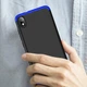 Чехол GKK 360 для Xiaomi Redmi 7A бампер противоударный Black-Blue - изображение 4