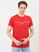 Футболка хлопковая длинная мужская Tommy Hilfiger 10615.5 S Красная - изображение 1