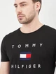 Футболка хлопковая длинная мужская Tommy Hilfiger 10641.1 S Черная - изображение 4