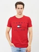 Футболка хлопковая длинная мужская Tommy Hilfiger 10641.3 XL Красная - изображение 1