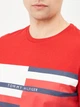 Футболка хлопковая длинная мужская Tommy Hilfiger 10645.4 S Красная - изображение 4