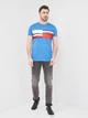 Футболка хлопковая длинная мужская Tommy Hilfiger 10645.6 M Голубая - изображение 3