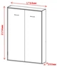 Кровать-шкаф двухспальная Smartmebel Smartbed 200 см х160 см (SM-V-160-09-05-01) - изображение 3