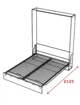 Кровать-шкаф двухспальная Smartmebel Mira 200 см х160 см (MI-V-160-08-01-03) - изображение 3