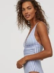 Купальник H&M 40 Біло-блакитний 8117779bw_Бело-блакитний - зображення 3