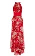 Платье Karen Millen макси шелк 14 L красное (11/11/133) - изображение 3