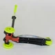 Детский трехколесный самокат Best Scooter А 24647 /779-1391 MAXI со светящимися колесами и съемным рулем, Салатовый с монстриками - изображение 5