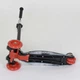 Детский трехколесный самокат Best Scooter А 24659 /779-1308 MAXI со светящимися колесами и съемным рулем, Черный с разноцветными молниями - изображение 4