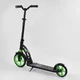 Самокат двухколесный "Best Scooter", с PU колесами, 1 амортизатором. Black and Green (99666) - изображение 7
