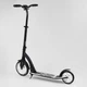 Самокат двухколесный "Best Scooter", с PU колесами, амортизатором, широким рулем, зажимом для руля. Black and White (100069) - изображение 7